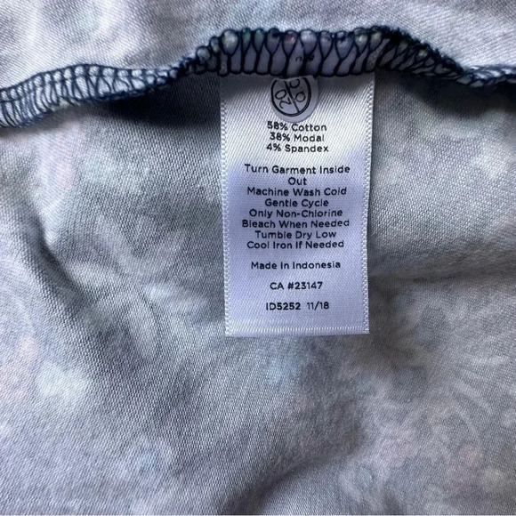 TALBOTS | NWOT | SLEEVELESS COTTON MAXI DRESS FLORAL NAVY BLUE | SIZE: SMALL - Picture 8 of 9